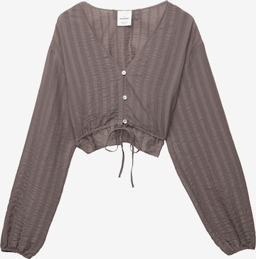 Pull&Bear Pusero värissä ruskea: etupuoli