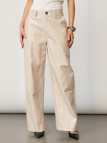 Regular Pantalon ' PosyCC Barrel ' co'couture en gris