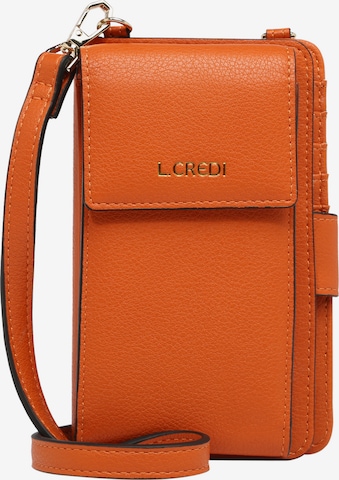 L.CREDI Crossbody Bag 'Jane' in Orange: front