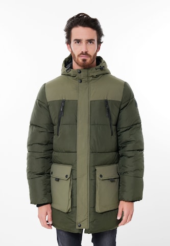 Street One MEN Winter Jacket in Green: front