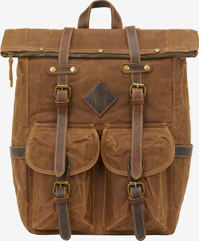 DreiMaster Vintage Ruksak u smeđa / zeleno smeđa, Pregled proizvoda