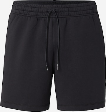 Abercrombie & Fitchregular Hlače - crna boja: prednji dio