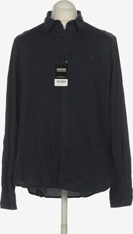 REPLAY Button Up Shirt in XL in Blue: front