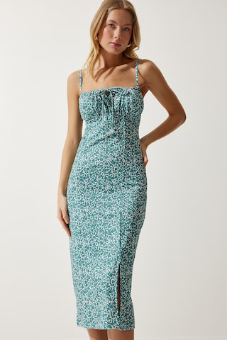 Happiness İstanbul Καλοκαιρινό φόρεμα σε πράσινο