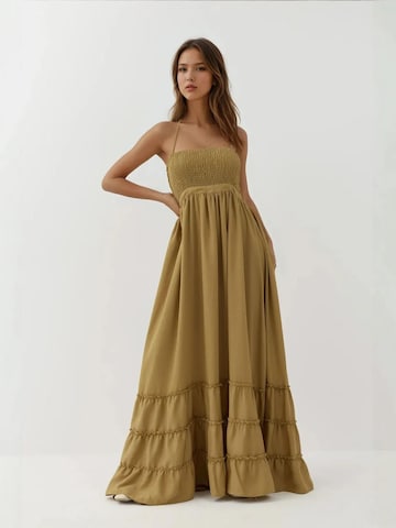 Hiccup - Vestido de festa em verde: frente