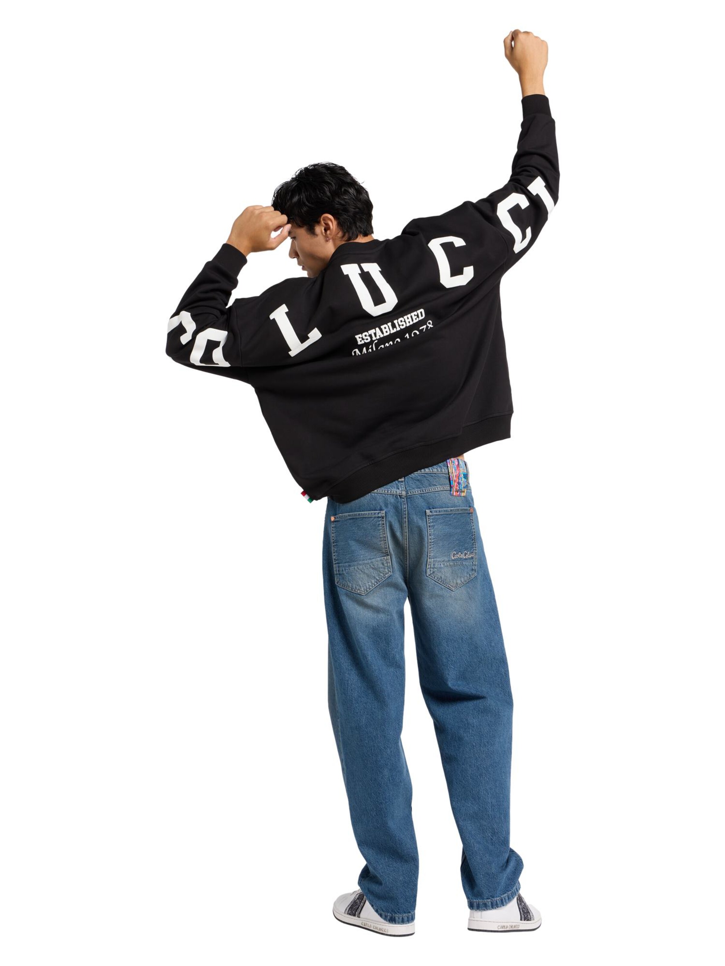 Carlo Colucci Sweatshirt &#x27;Di Quirico&#x27; in Black