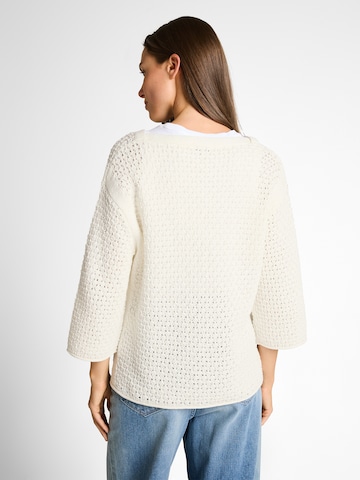 TOM TAILOR Pulóver - fehér