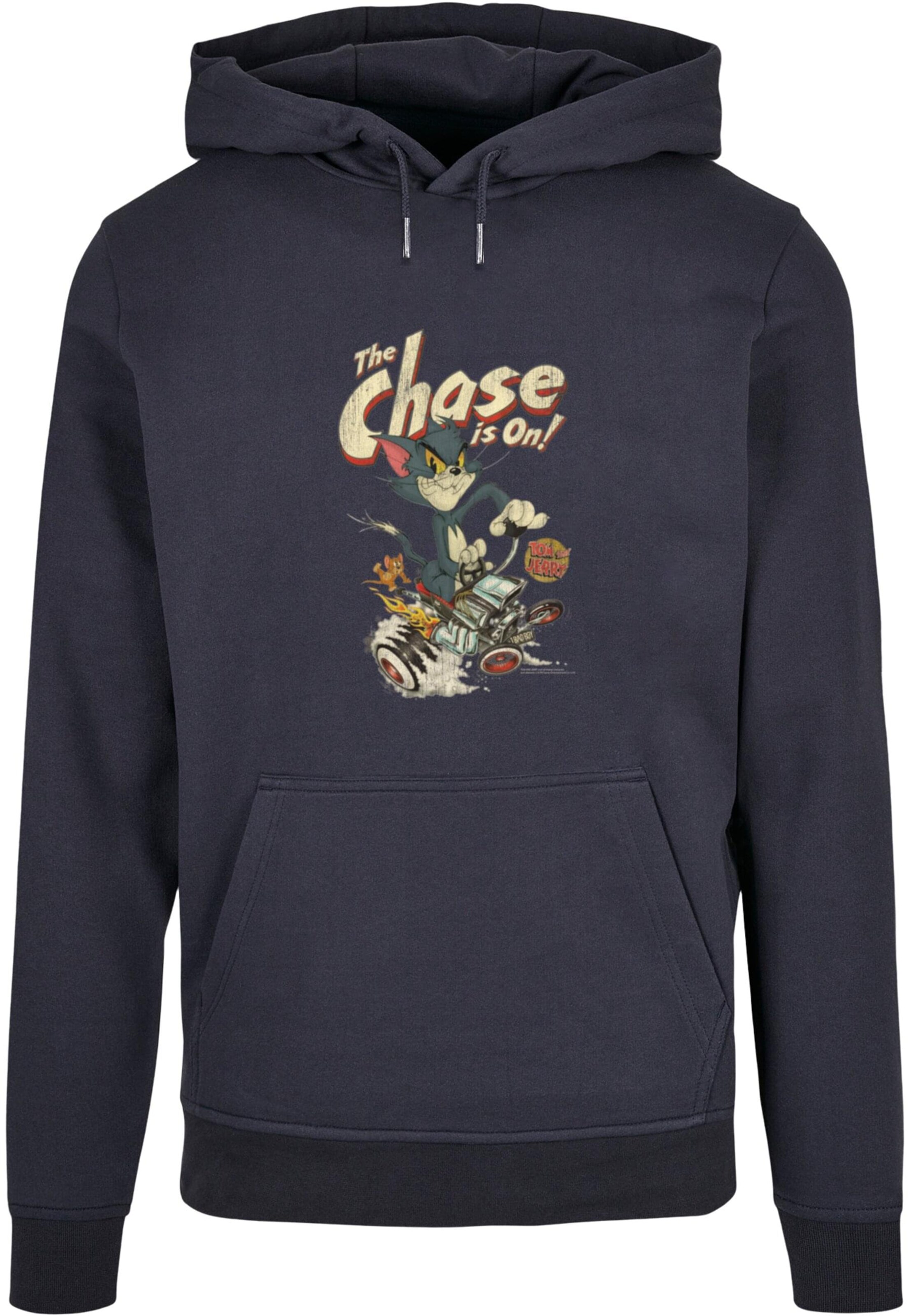 Sweat-shirt 'Tom and Jerry - The Chase Is On' ABSOLUTE CULT en bleu : devant