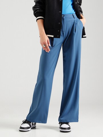 Wide Leg Pantalon à pince Tally Weijl en bleu : devant