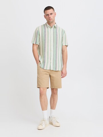 BLEND Regular fit Button Up Shirt ' BHBOBBY Shirt stripe ' in Green