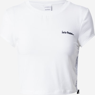 Marškinėliai iš iets frans, spalva – juoda / balta, Prekių apžvalga