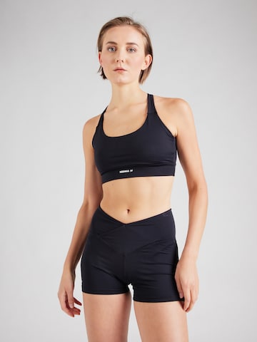 NEBBIA Bustier Športni nederček 'AGILE 471' | črna barva: sprednja stran