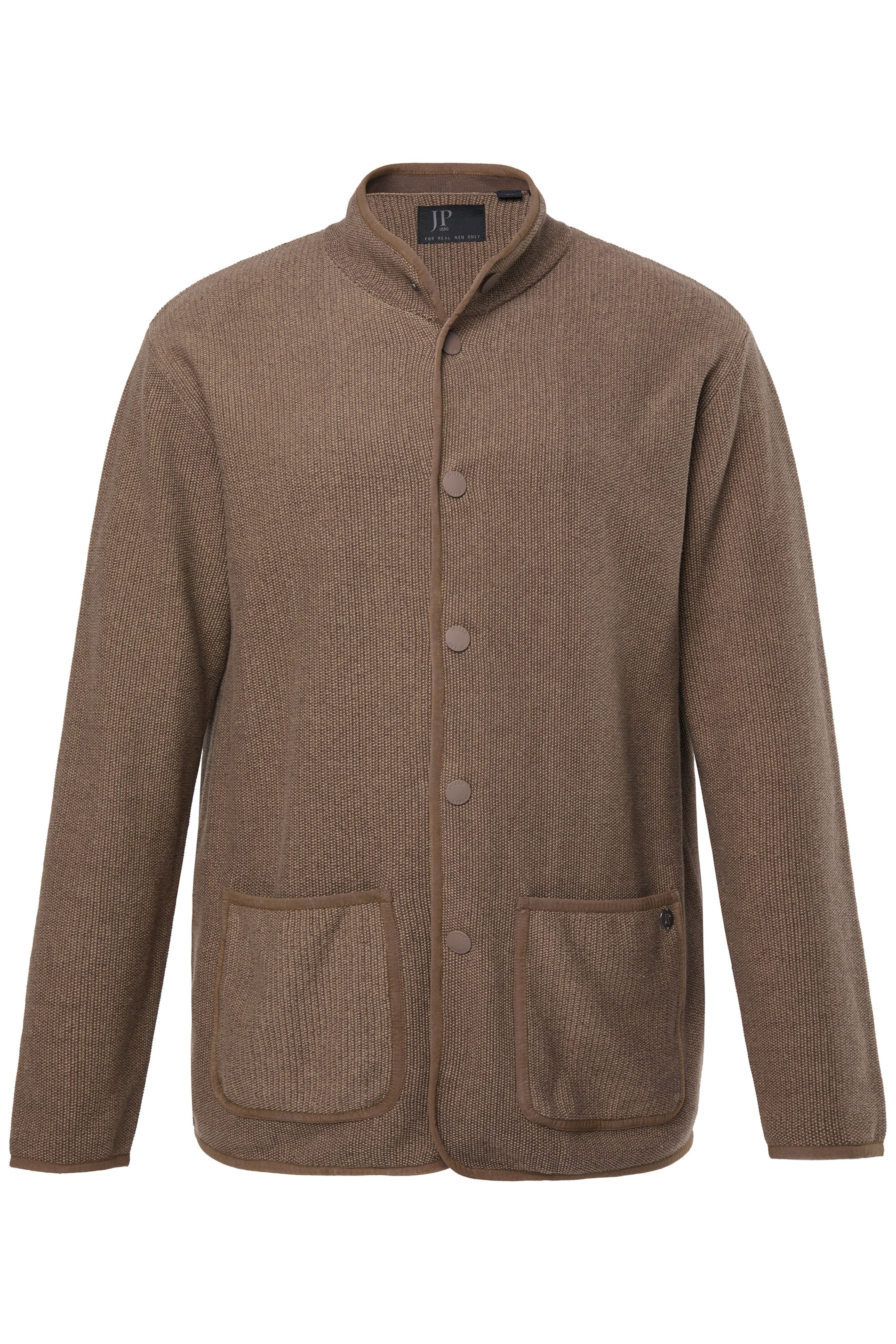 JP1880 Strickjacke in Braun: Vorderseite