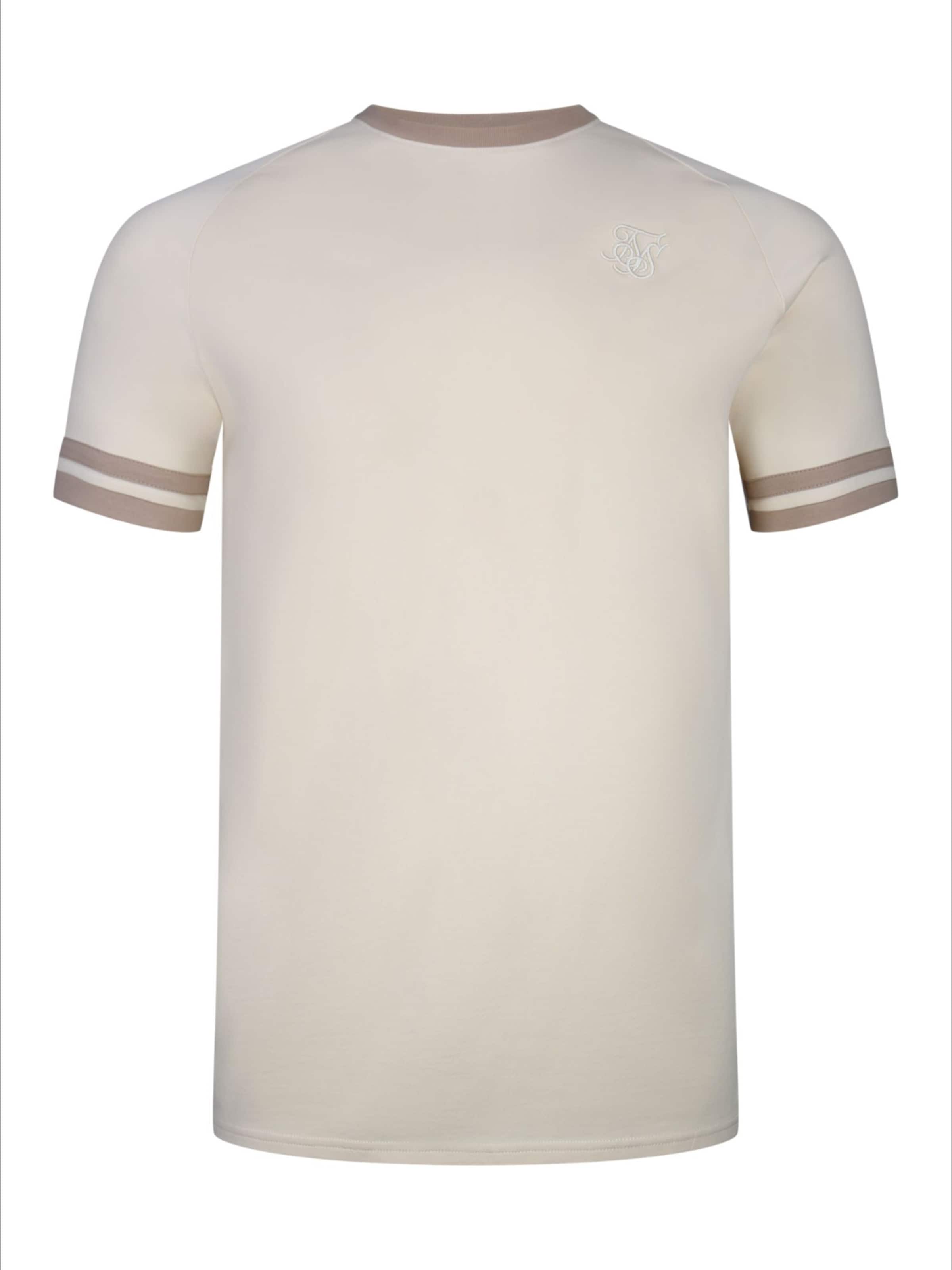 T-Shirt SikSilk en marron : devant