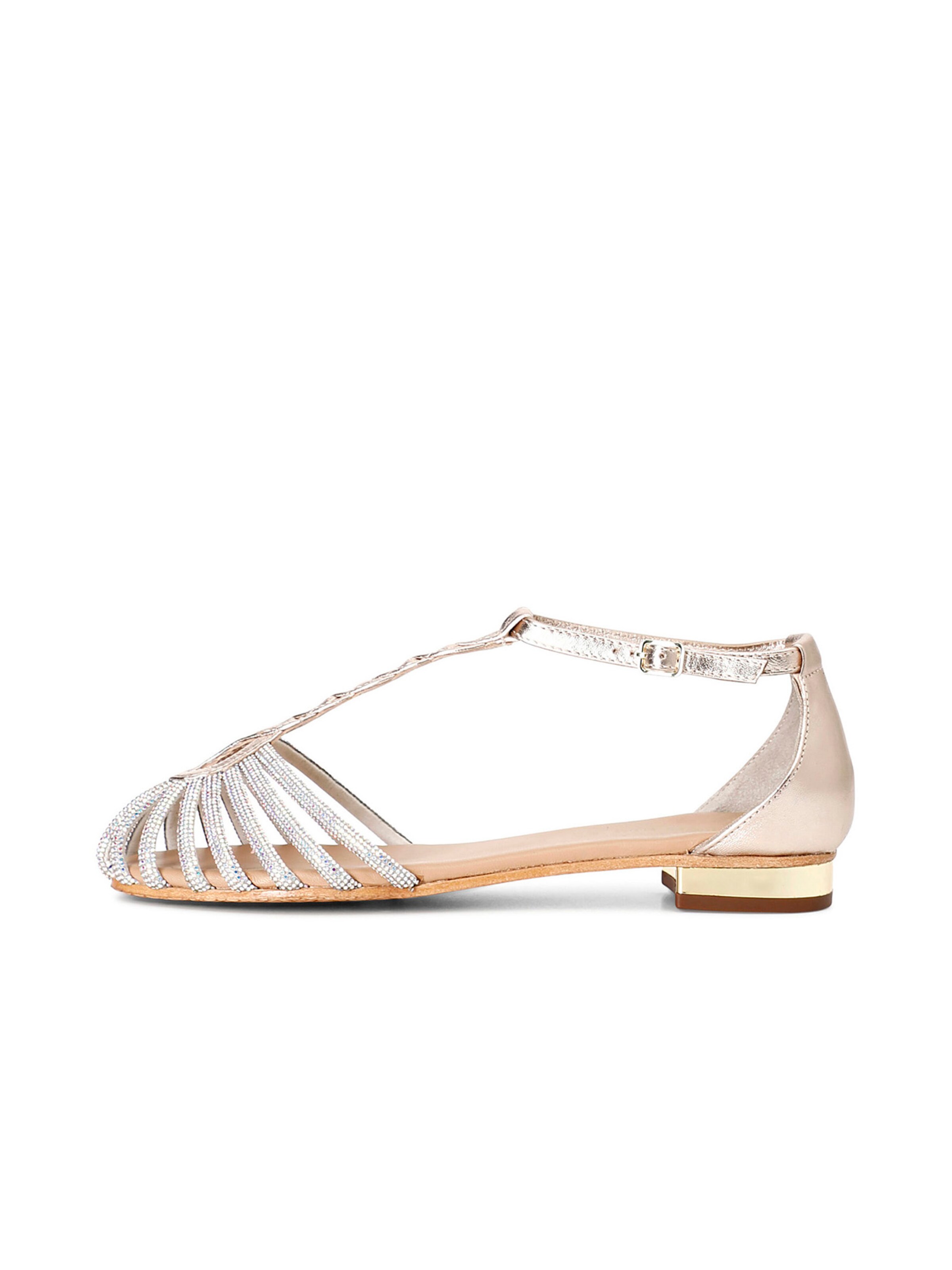 Ballerina di CAFè NOIR in oro: frontale