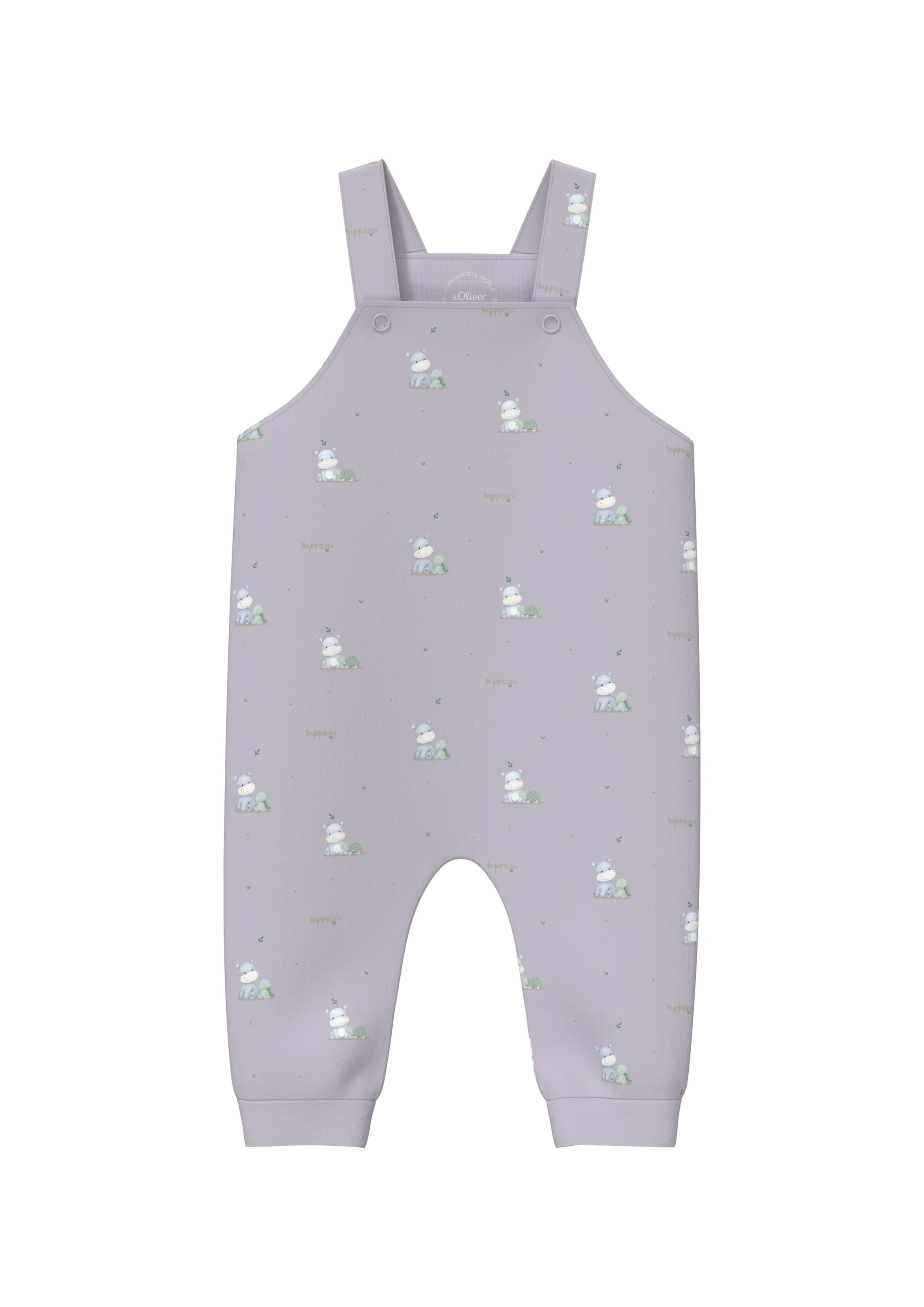 s.Oliver Tapered Tuinbroek in Lila: voorkant