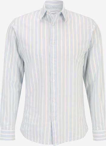 SELECTED HOMME Slim fit Button Up Shirt in Blue: front