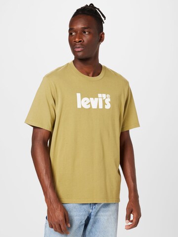 LEVI'S ® Póló 'Relaxed Fit Tee' - zöld: elől