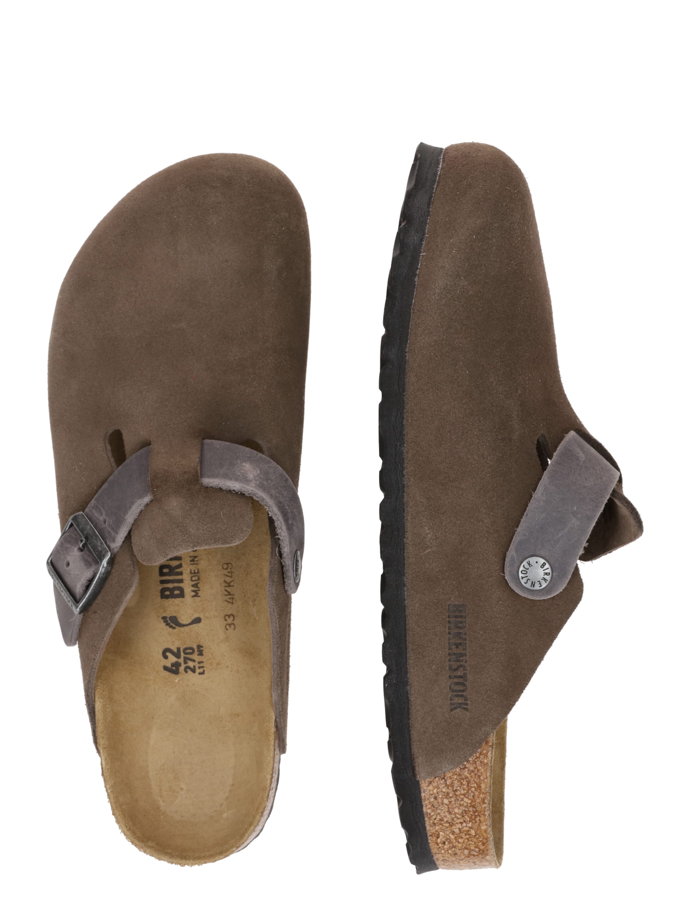 pilka BIRKENSTOCK Šlepetės 'Boston'