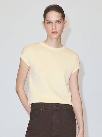 Pull-over 'GARCIA' MANGO en jaune : devant