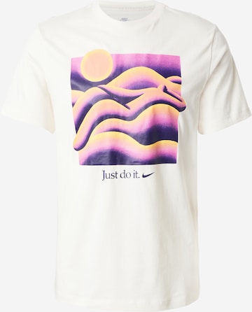 T-Shirt Nike Sportswear en beige : devant