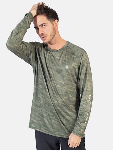 Spyder - Camisa funcionais em verde: frente