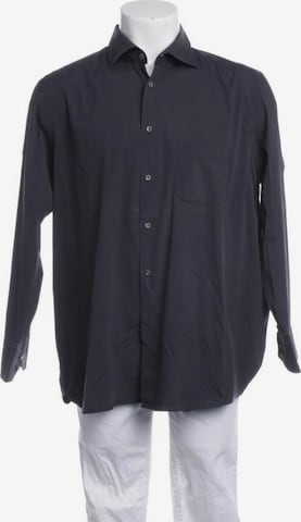 Van Laack Button Up Shirt in XS in Blue: front