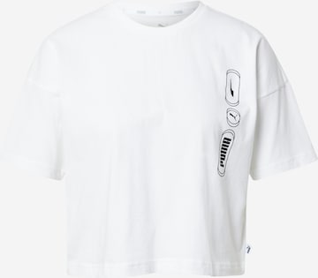 T-shirt PUMA en blanc : devant