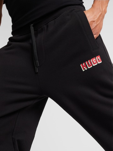 HUGO Tapered Trousers 'Diqomo' in Black