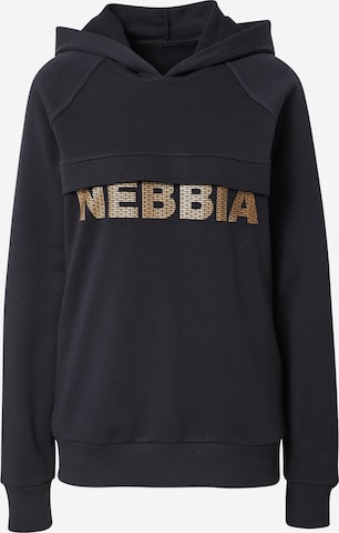 NEBBIA Sportsweatshirt 'INTENSE FOCUS'' in Schwarz: predná strana