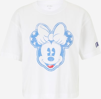 Gap Petite Oversized tričko - modrá / nebeská modř / červená / bílá, Produkt