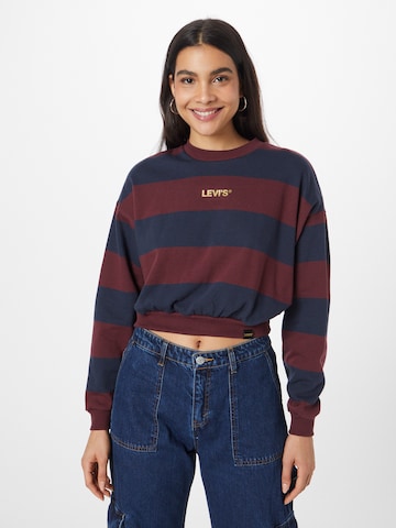 LEVI'S ® Sweatshirt 'Graphic Laundry Crew' in Blue: front