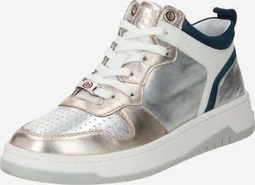 bugatti High-Top Sneakers 'Giant' in Silver: front