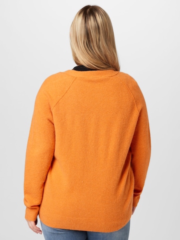 Esprit Curves Pletena jopa | oranžna barva