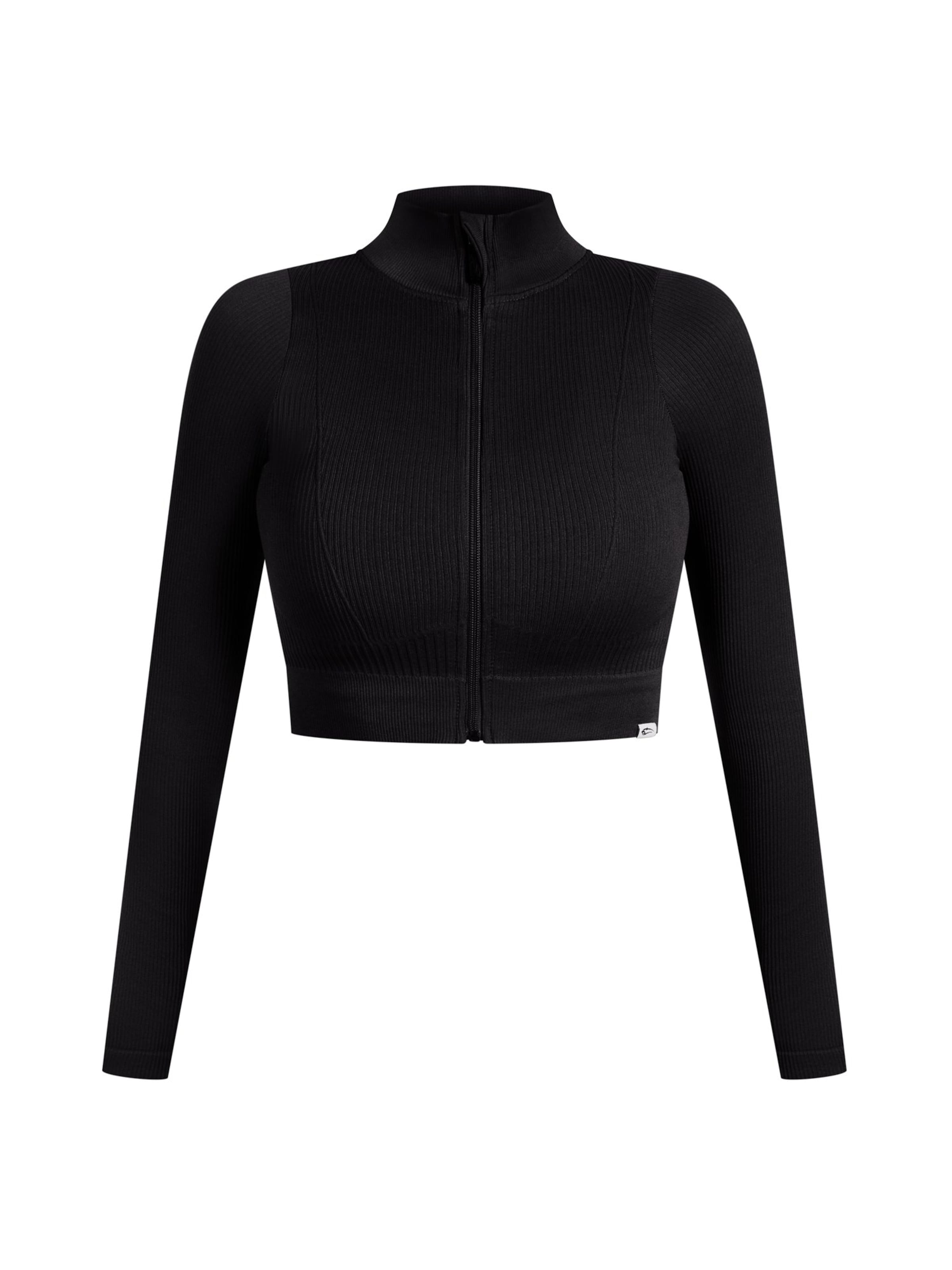 Smilodox Training jacket ' Slim Zeya ' in Black: front