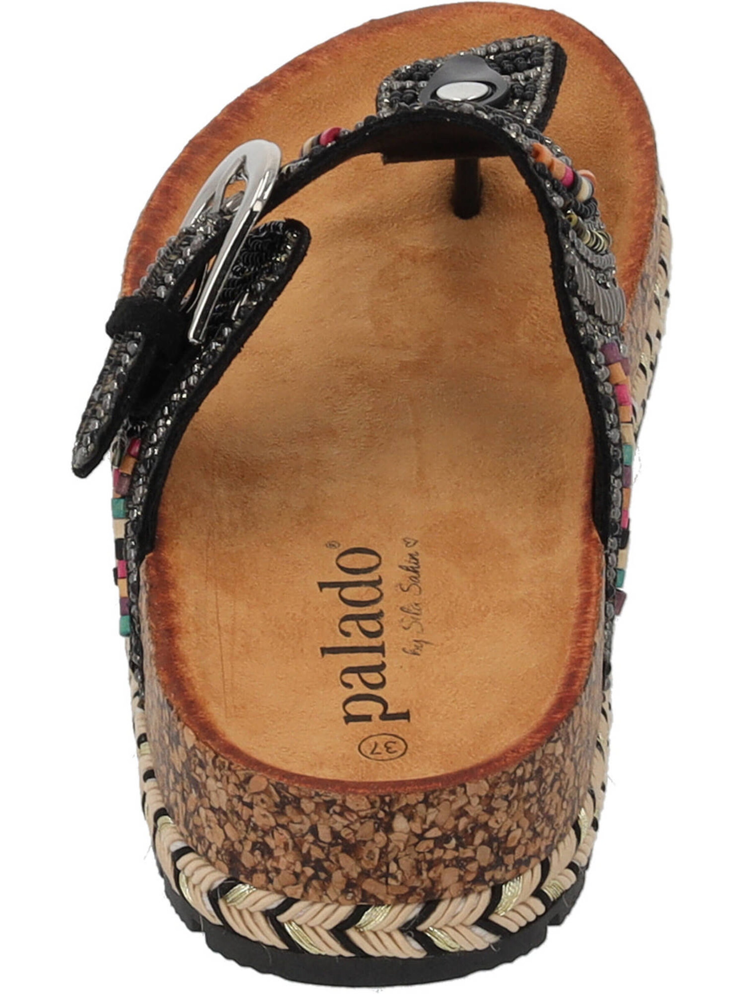 Palado by Sila Sahin Босоножки через палец 'Ikoh' в Черный