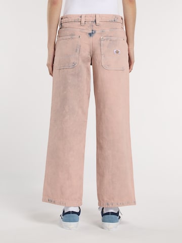 DICKIES Bootcut Džíny 'Mechanic' – pink
