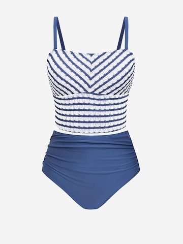 Cupshe Bustier Tankini 'Square neckline' in Weiß: Vorderseite