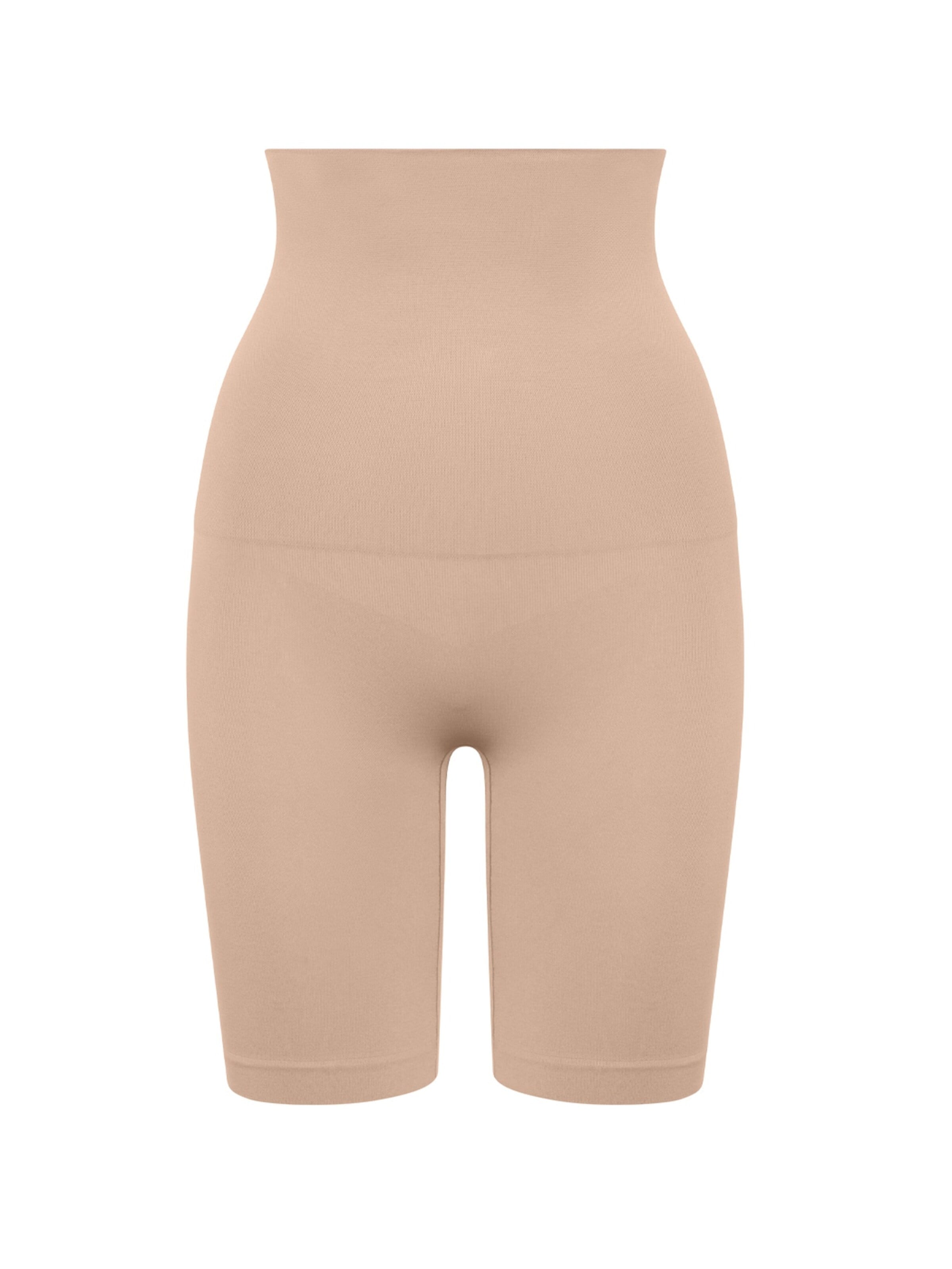 Pantaloni modellanti 'High Waisted Shaping Shorts' di cfab (formerly creamy fabrics) in beige: frontale