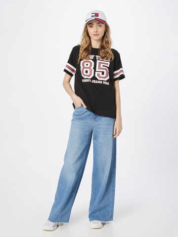 Tommy Jeans Тениска 'Collegiate' в черно