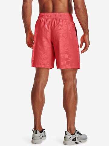 UNDER ARMOUR Regular Sportshorts 'Emboss' in Rot