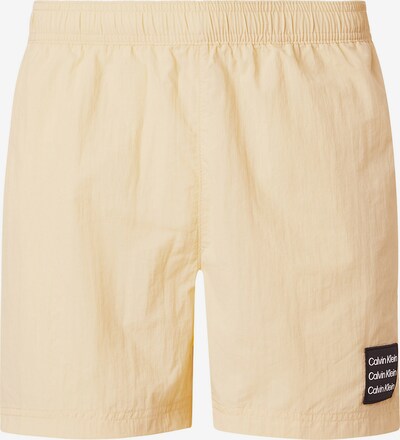Calvin Klein Swimwear Badeshorts in orange / schwarz / weiß, Produktansicht