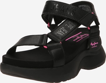 Pepe Jeans Sandal 'VENUS ACE' i svart: framsida