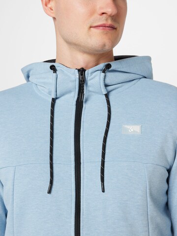 JACK & JONES Zip-Up Hoodie 'Air' in Blue