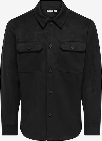 Regular fit Camicia 'ONSNate Kodyl' di Only & Sons in nero: frontale