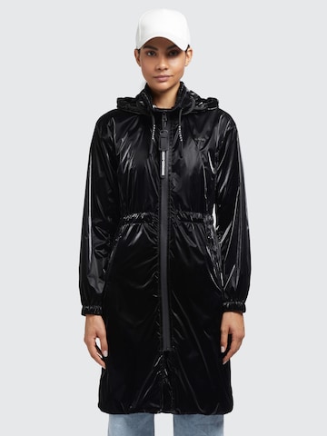 khujo Between-seasons coat 'Marthe' in Black: front