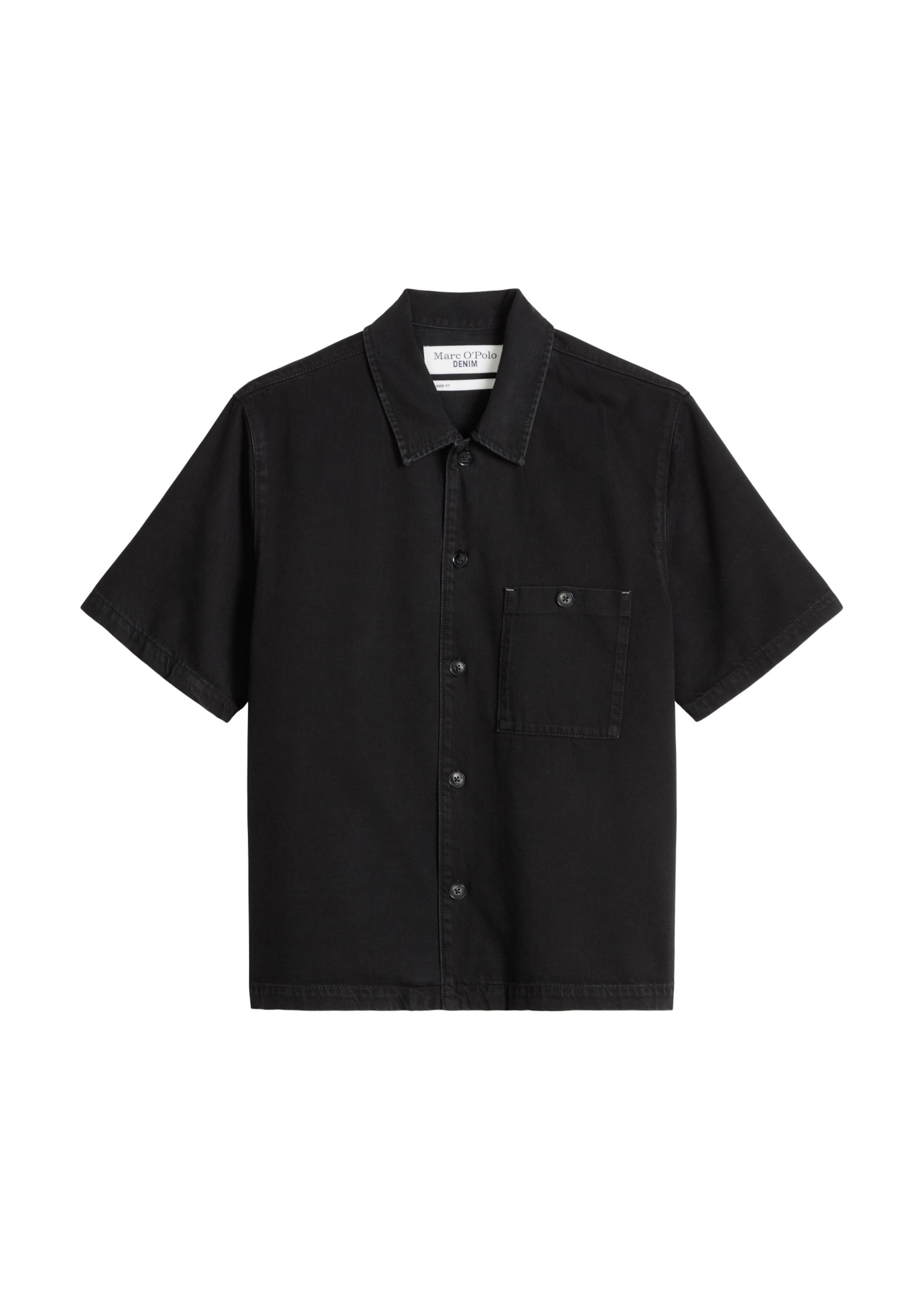 Marc O'Polo DENIM Regular fit Overhemd in Zwart: voorkant