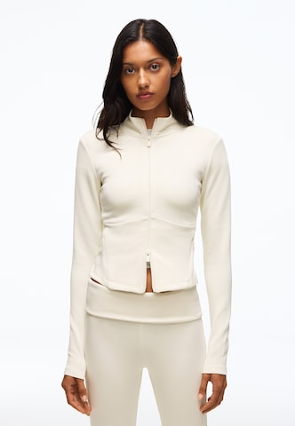 Giacca di felpa di Bershka in beige: frontale