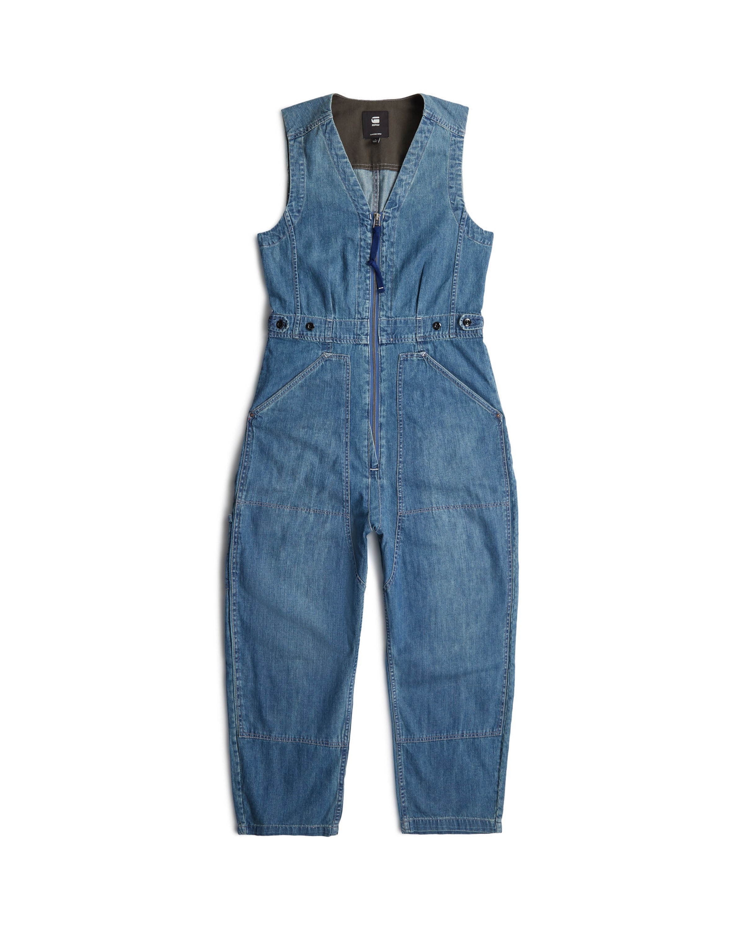 G-STAR Jumpsuit in Blauw: voorkant