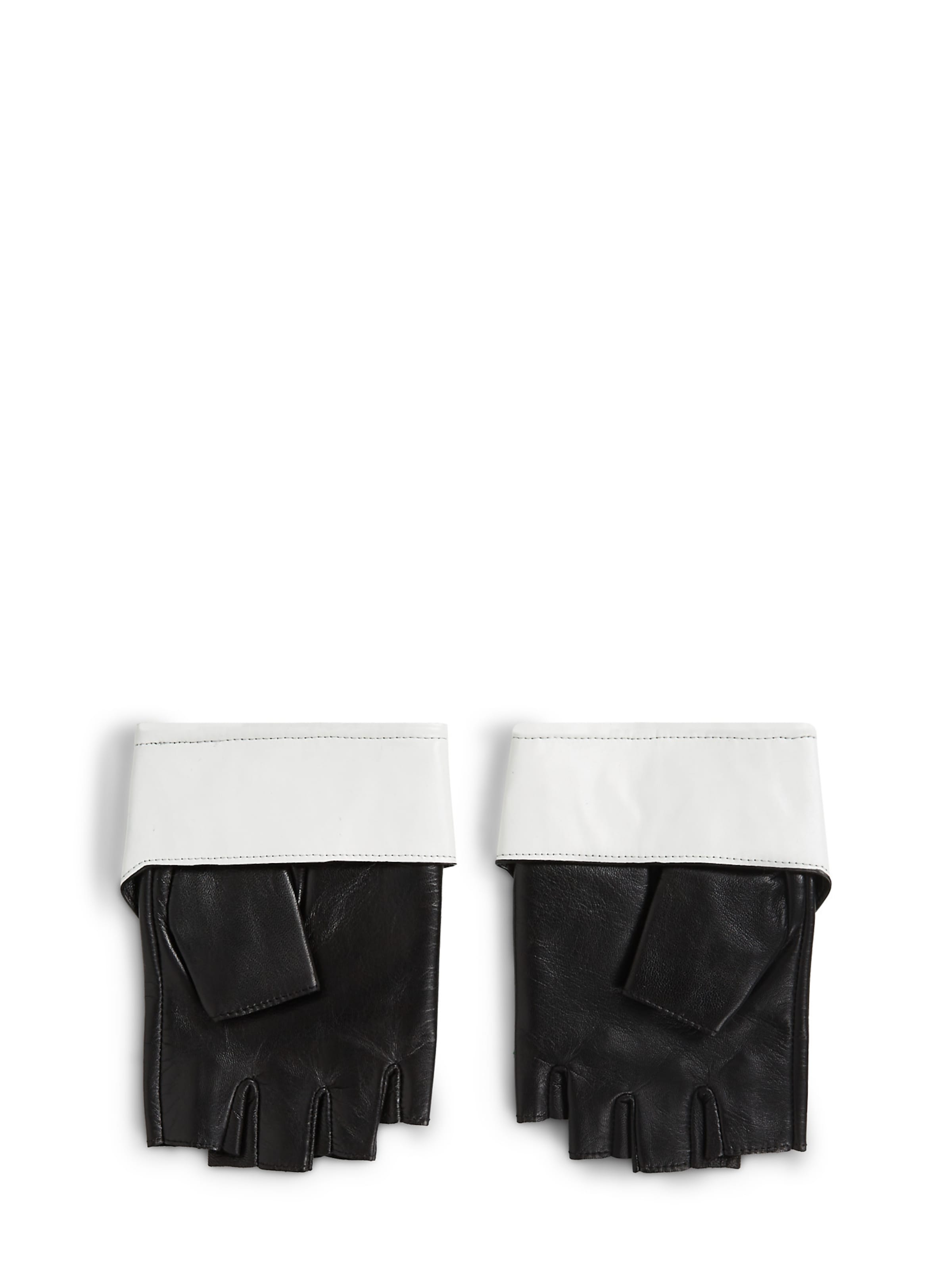 Karl Lagerfeld Γάντια με κομμένα δάχτυλα σε μαύρο